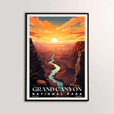 Grand Canyon National Park Poster, Travel Art, Office Poster, Home Decor | S7 - image2